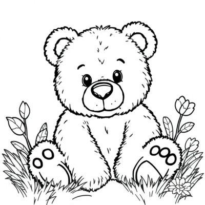 Coloriage de l’Ours à Imprimer