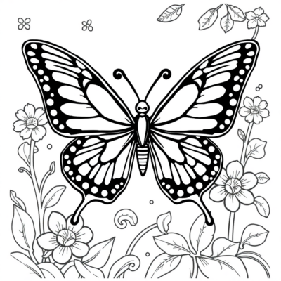Livre de coloriage Papillons