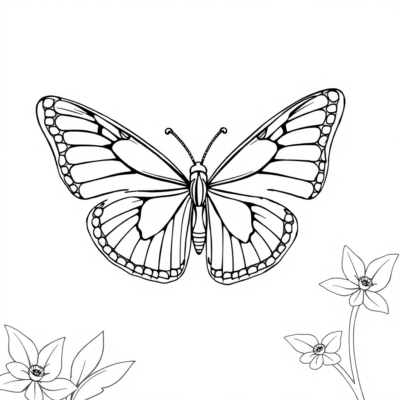 Livre de coloriage : coloriage de papillons