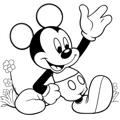 Colorier avec Mickey Mouse