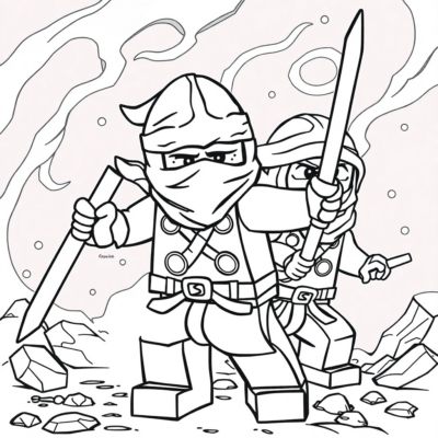 Dessin à colorier Ninjago à imprimer