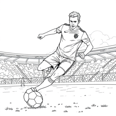 Coloriages à imprimer – Joueurs de football