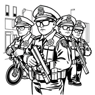 Coloriage Police