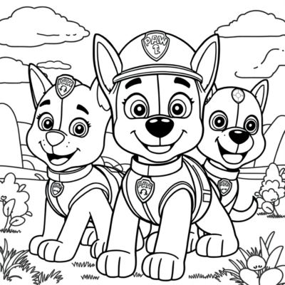 Livre de coloriage : livre de coloriage Pat’ Patrouille à imprimer