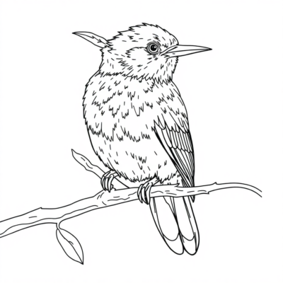 Livre de coloriage Oiseau