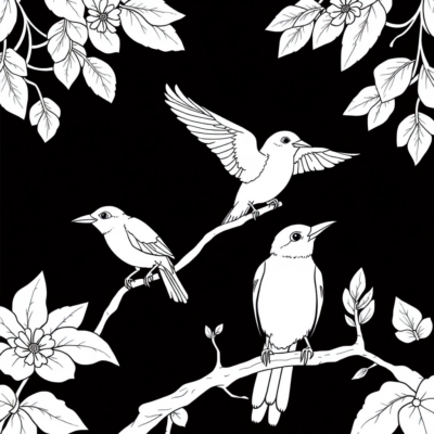 Coloriage Oiseaux