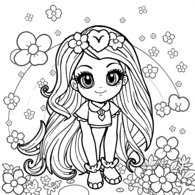 Livre de coloriage Rainbow HIGH