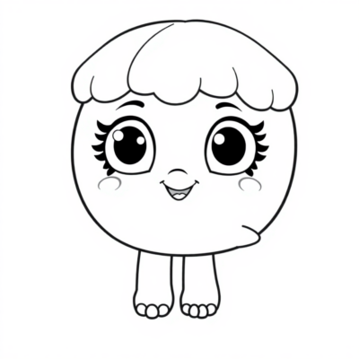 Coloriage des Petits Shopkins Amusants