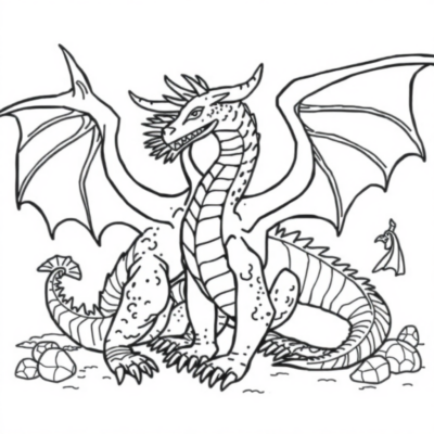 Livre de coloriage Dragons