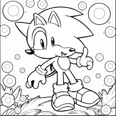 Coloriage Sonic