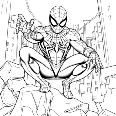 Coloriage : coloriage Spider-Man