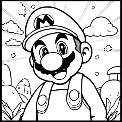 Coloriage Super Mario