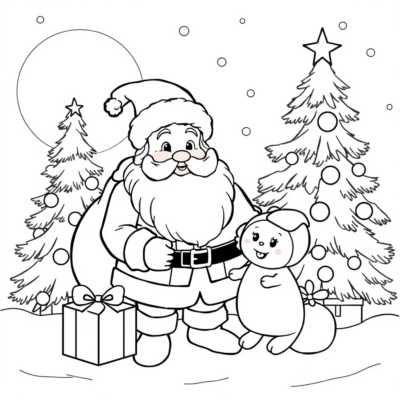 Livre de coloriage: coloriage de Noël