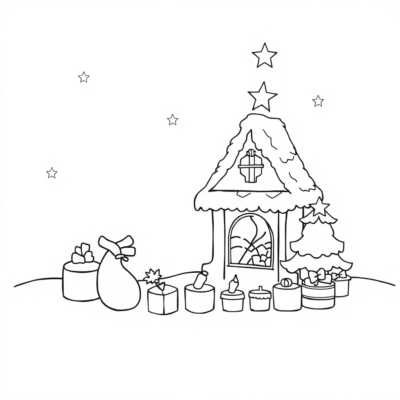 Coloriage de Noël à Imprimer