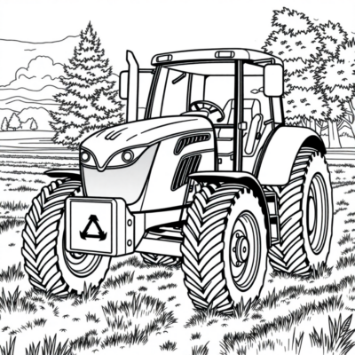 Livre de coloriage Tracteurs
