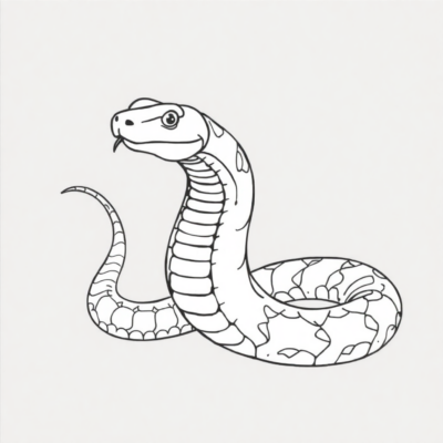 Livre de coloriage Serpent