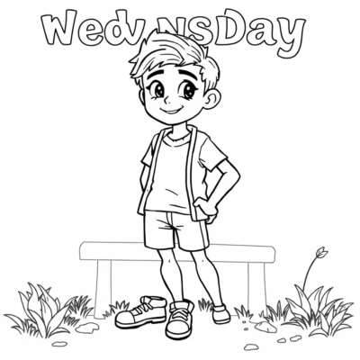 Coloriez: Le livre de coloriage de Wednesday