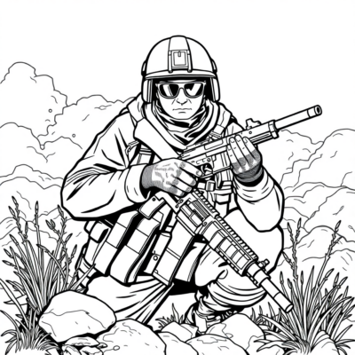 Coloriage Soldat