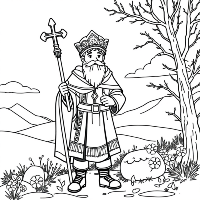 Livre de coloriage : coloriages d’Andrzejki pour enfants