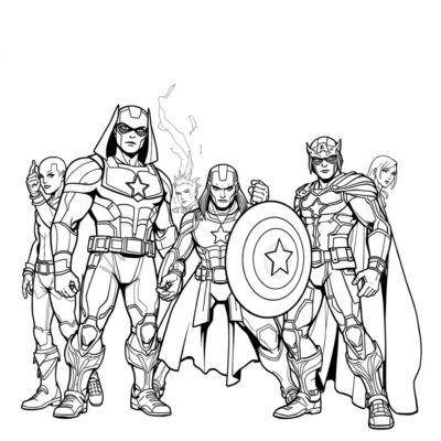 Coloriez les Avengers