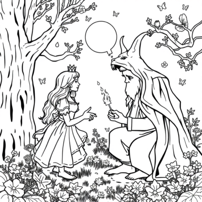 Dessins à colorier de contes