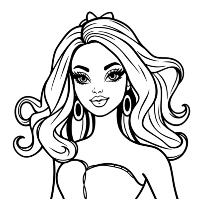 Coloriages de Barbie et ses amies