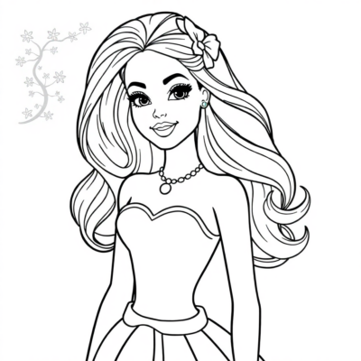 Livre de coloriage : coloriages Barbie