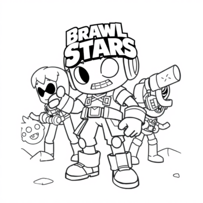 Livre de coloriage : coloriages Brawl Stars