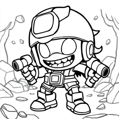 Coloriage : coloriages Brawl Stars Grom