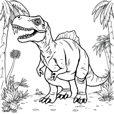 Livre de coloriage : dinosaures