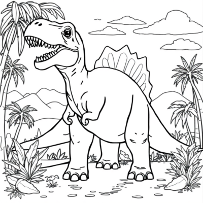 Livre de coloriage : coloriages de dinosaures