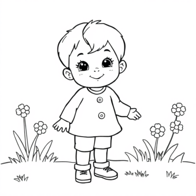 Coloriages pour une enfant de 3 ans