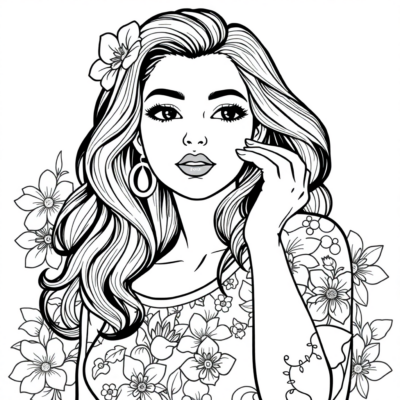 Coloriages pour Adultes Filles