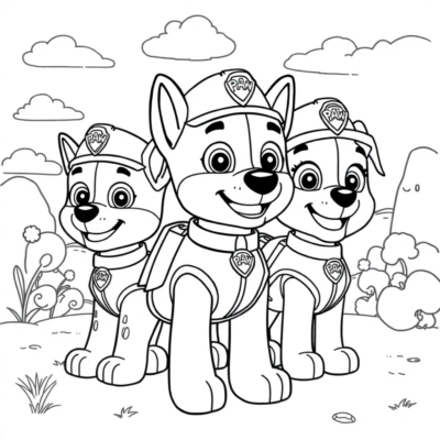 Livre de coloriage : coloriages pour enfants de 4 à 5 ans Pat’Patrouille