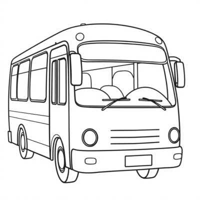 Coloriage : coloriages pour enfants bus
