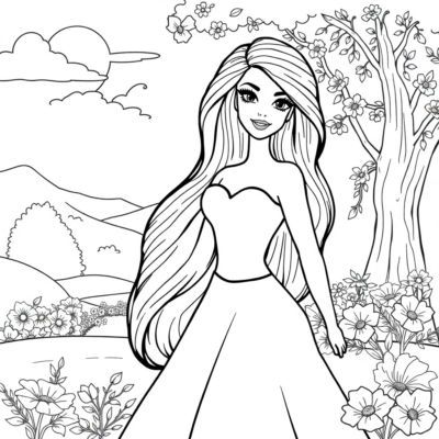 Livre de coloriage : coloriages pour enfants Barbie