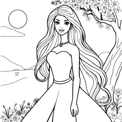 Livre de coloriage : coloriages pour enfants Barbie à imprimer