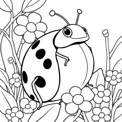 Coloriage : coloriages pour enfants coccinelle