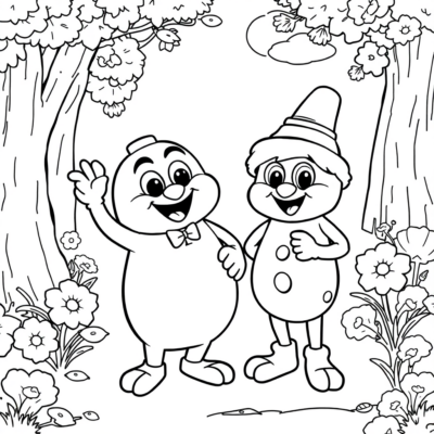 Livre de coloriage : coloriages pour enfants Bolek et Lolek