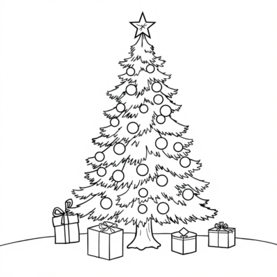 Livre de coloriage : coloriages pour enfants sapin