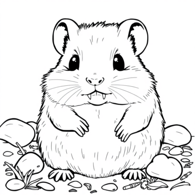 Livre de coloriage : coloriages pour enfants hamsters