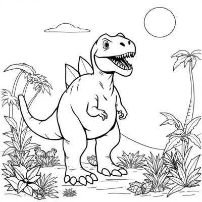 Coloriages dinosaures à imprimer pour enfants