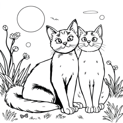 Livre de coloriage : coloriages pour enfants à imprimer de chatons