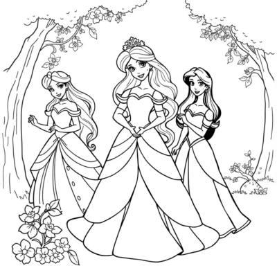 Livre de coloriage : coloriages pour enfants à imprimer princesse