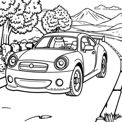 Livre de coloriage : coloriages pour enfants à imprimer voitures