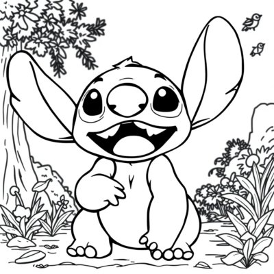 Coloriage : coloriages pour enfants à imprimer Stitch