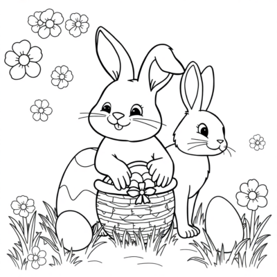 Livre de coloriage : coloriages pour enfants à imprimer pour Pâques