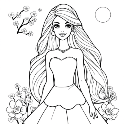 Livre de coloriage : coloriages pour enfants à imprimer Barbie