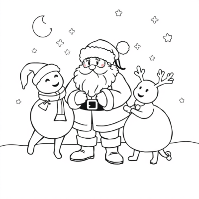 Colorier: coloriages pour enfants à imprimer Noël