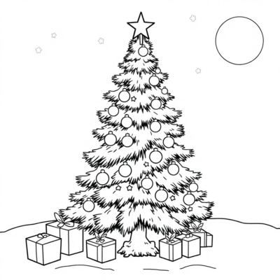 Livre de coloriage : coloriages pour enfants à imprimer sapin